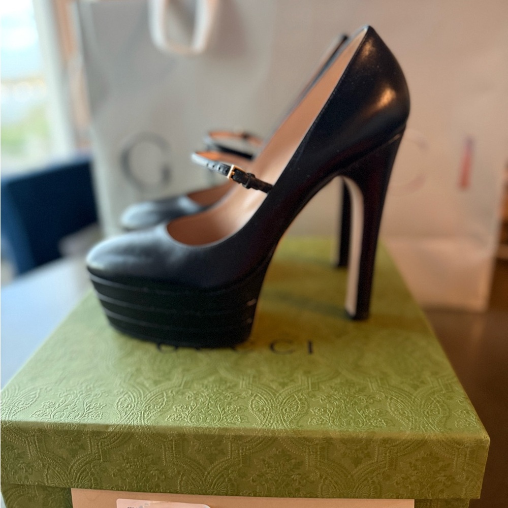 Gucci Black Platform Heels